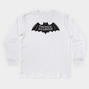 Fangtastic halloween Kids Long Sleeve T-Shirt